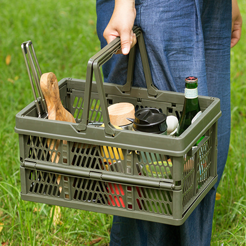 Plastic Folding Basket Household - Mubimart - Plastic basket 