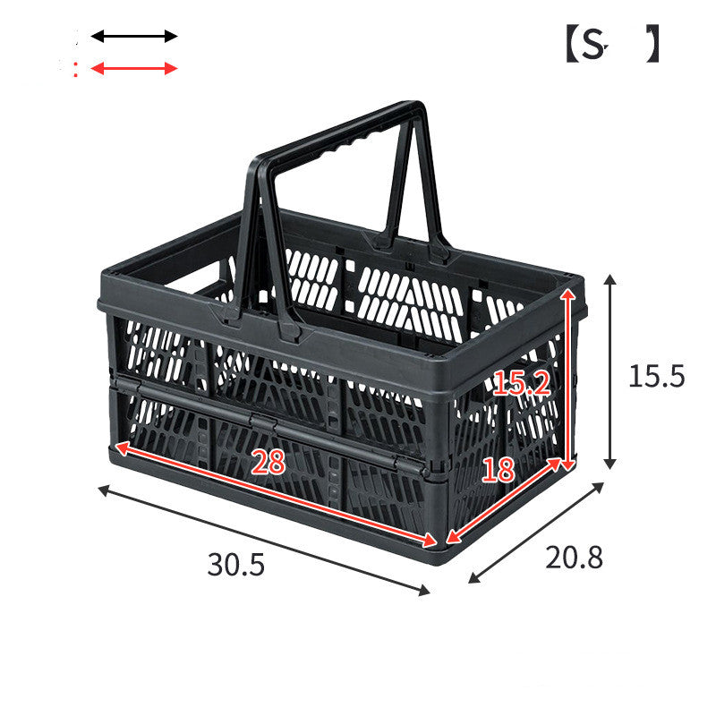 Plastic Folding Basket Household - Mubimart -  