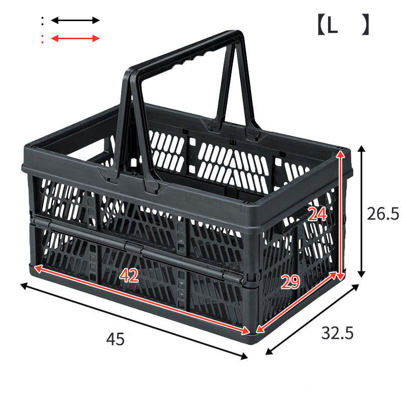 Plastic Folding Basket Household - Mubimart -  