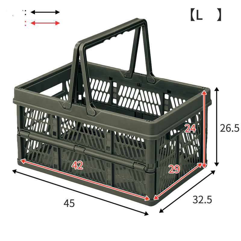 Plastic Folding Basket Household - Mubimart -  