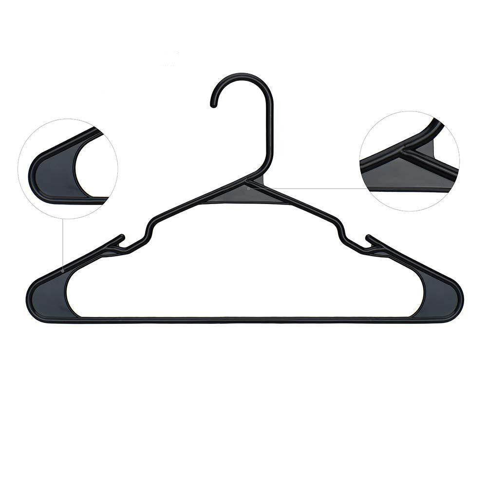 Plastic Hangers With Mini Hooks On Both Sides, Seamless Clothes Hanger And Pants Rack PP Hanger - Mubimart