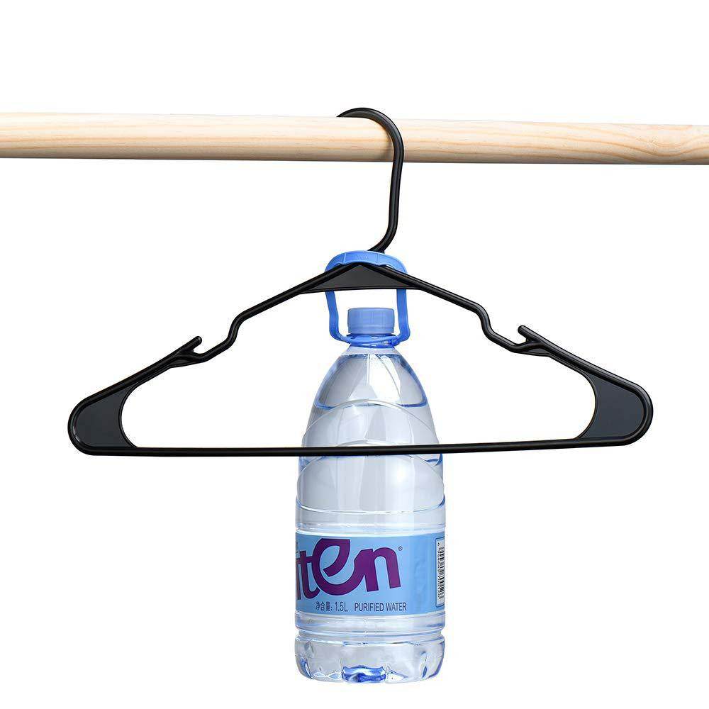 Plastic Hangers With Mini Hooks On Both Sides, Seamless Clothes Hanger And Pants Rack PP Hanger - Mubimart