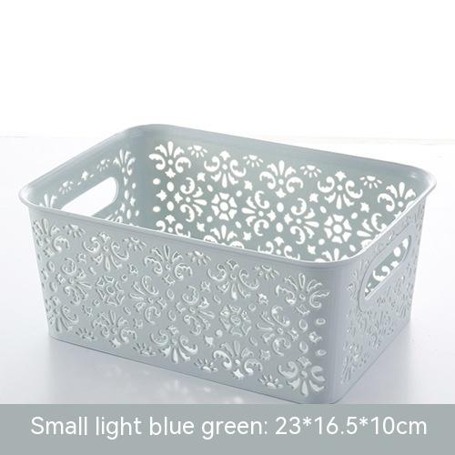 Plastic Hollow Cosmetics Storage Box Sundries Storage Basket - Mubimart -  