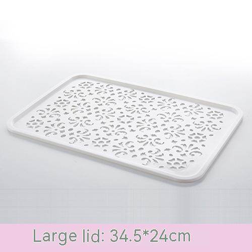Plastic Hollow Cosmetics Storage Box Sundries Storage Basket - Mubimart