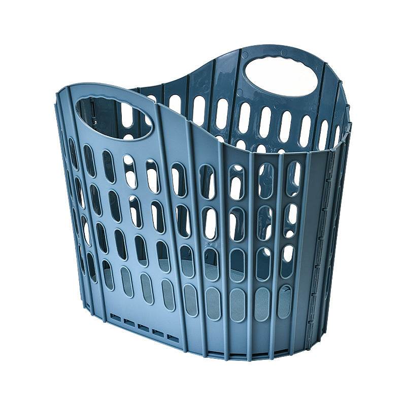 Plastic Household Toilet Folding Dirty Laundry Basket - Mubimart
