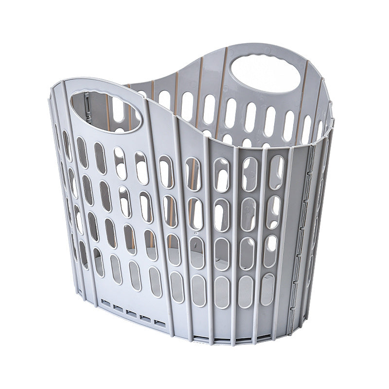 Plastic Household Toilet Folding Dirty Laundry Basket - Mubimart -  