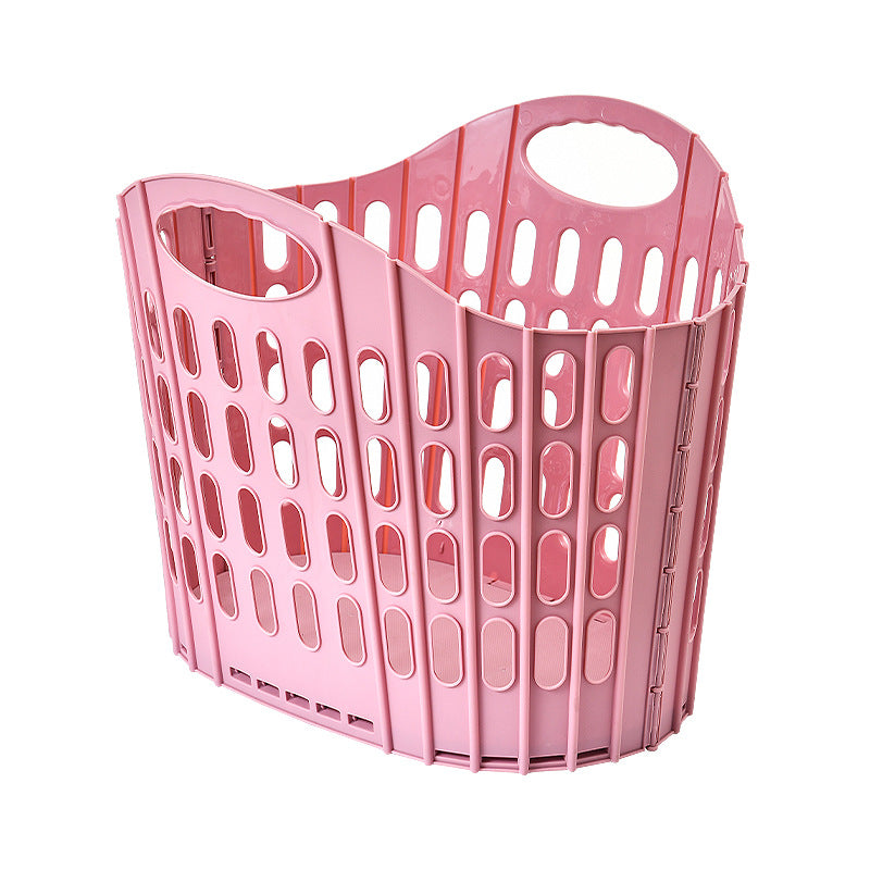 Plastic Household Toilet Folding Dirty Laundry Basket - Mubimart -  