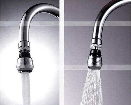Plastic Imitation Metal Water-saving Faucet Faucet Bubbler Kitchen Universal Faucet 360-degree Splash-proof Faucet - Mubimart
