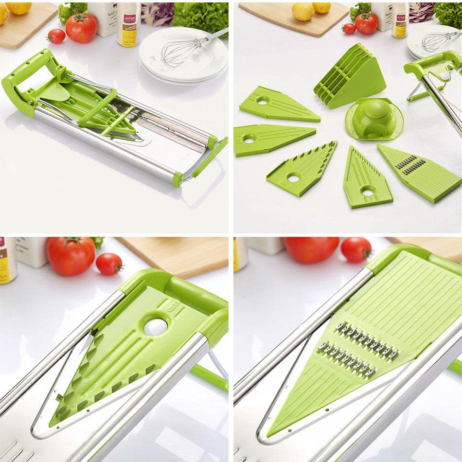 Plastic Multi-functional V-shaped Grater - Mubimart