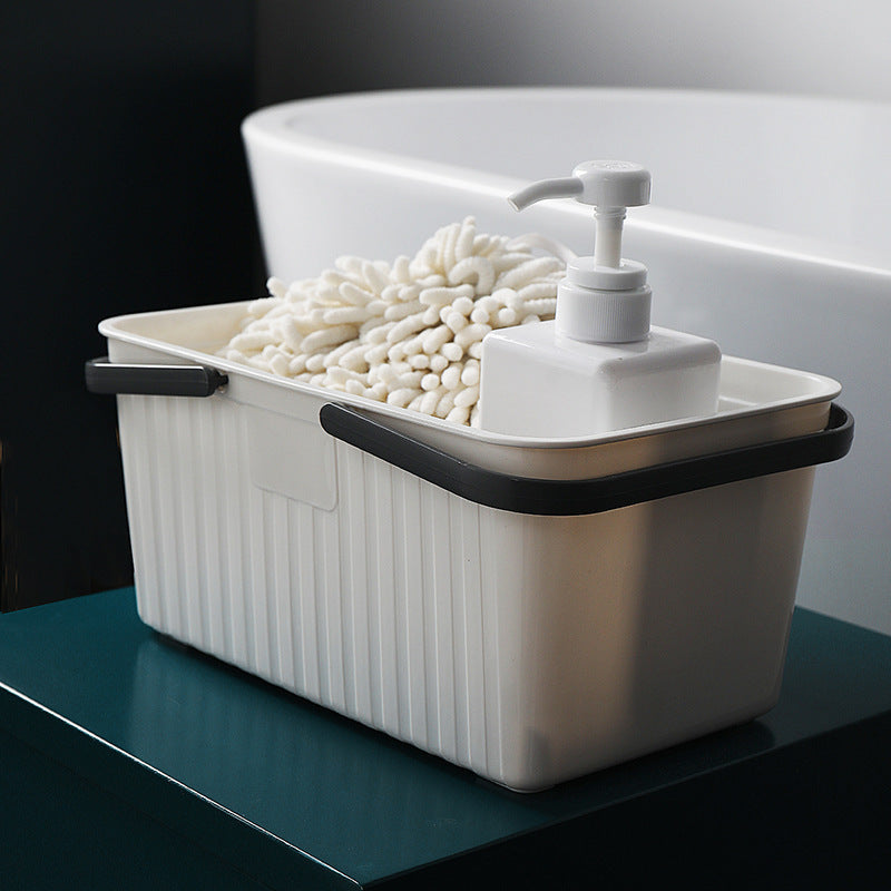 Plastic Portable Square Shower Basket - Mubimart -  