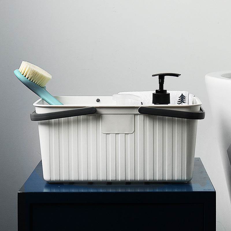 Plastic Portable Square Shower Basket - Mubimart