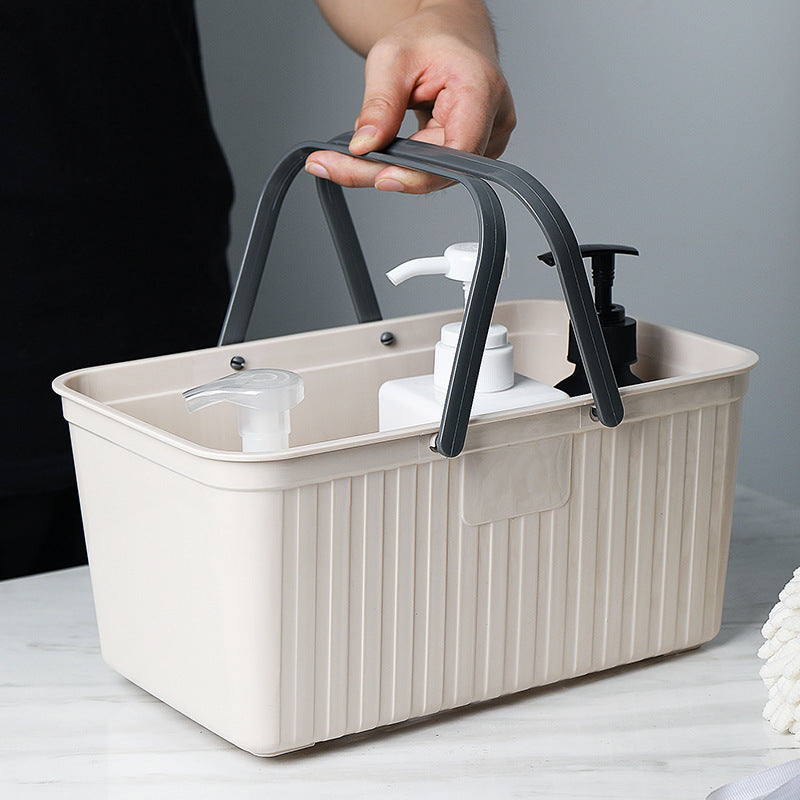 Plastic Portable Square Shower Basket - Mubimart - Plastic basket 