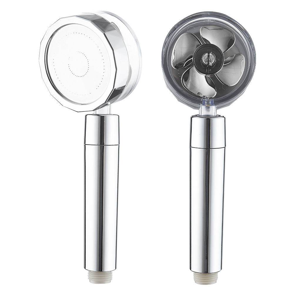 Plastic Round Small Waist Supercharged Shower Head - Mubimart