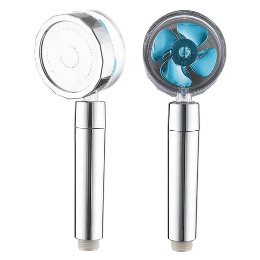 Plastic Round Small Waist Supercharged Shower Head - Mubimart