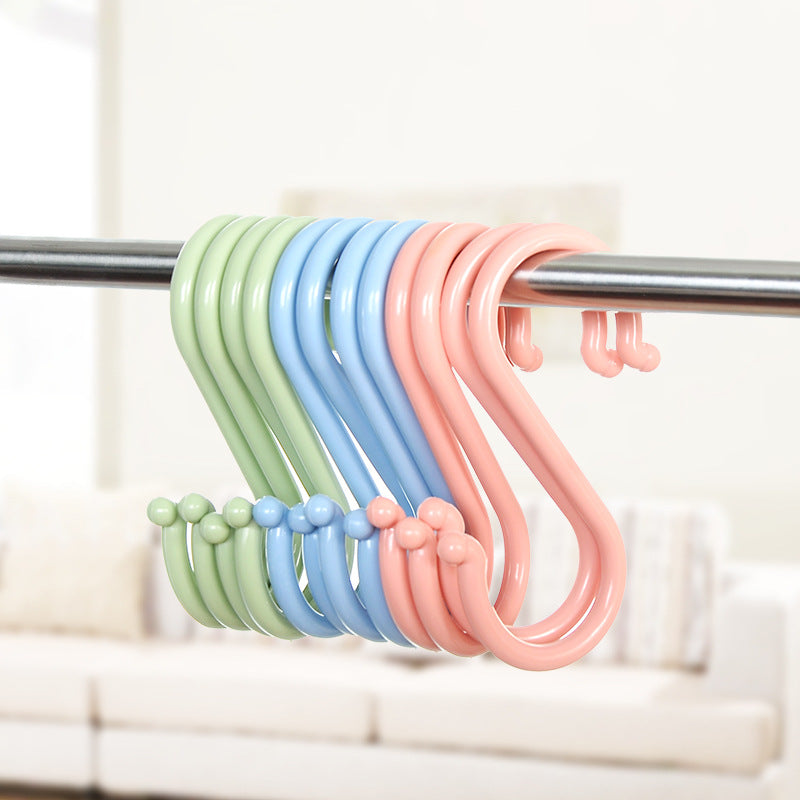 Plastic S-shaped Multifunctional Wardrobe Door Back Hook - Mubimart -  