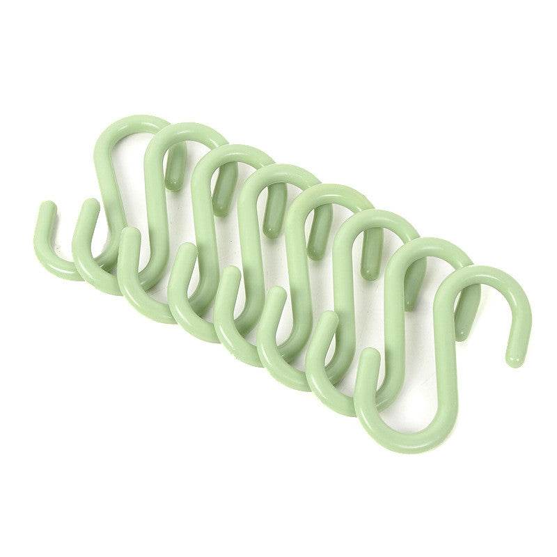 Plastic S-shaped Multifunctional Wardrobe Door Back Hook - Mubimart