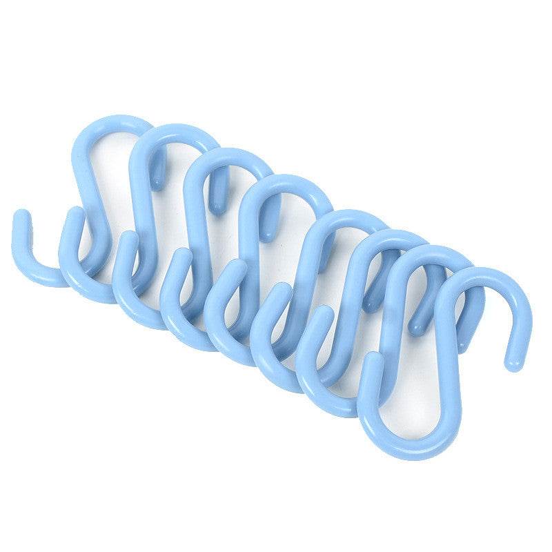 Plastic S-shaped Multifunctional Wardrobe Door Back Hook - Mubimart