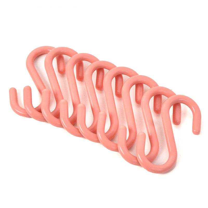 Plastic S-shaped Multifunctional Wardrobe Door Back Hook - Mubimart