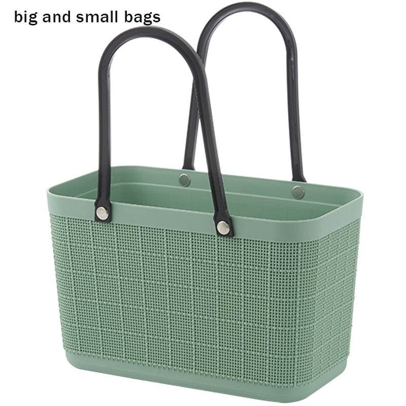 Plastic Storage Shopping Basket Picnic Basket - Mubimart