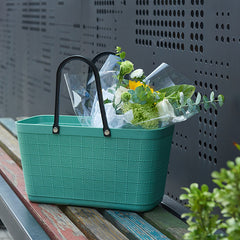 Plastic Storage Shopping Basket Picnic Basket - Mubimart - Plastic basket 