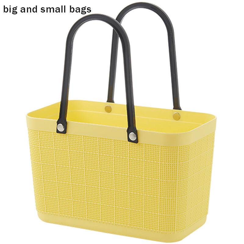 Plastic Storage Shopping Basket Picnic Basket - Mubimart -  