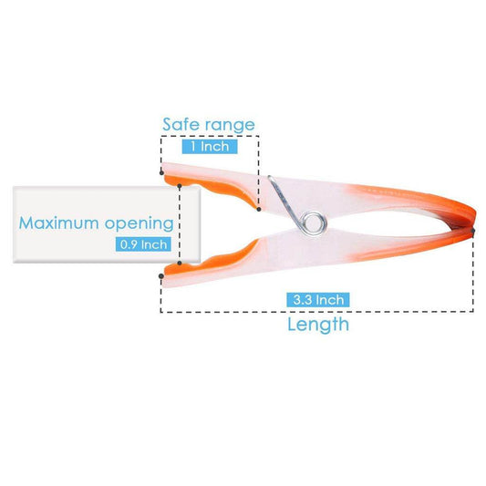 Plastic Two-color Clothespins Clothespins Strong Clothespins 12 Packs - Mubimart