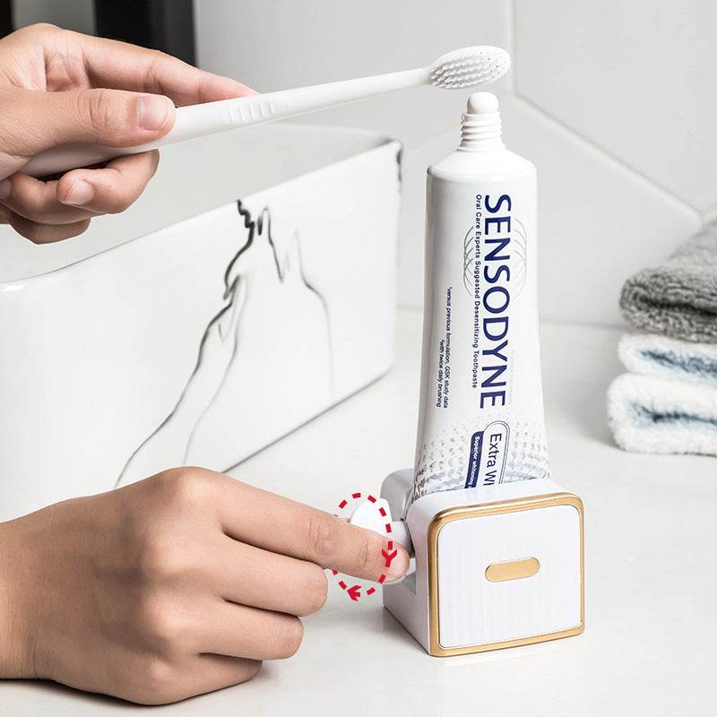 Plastic Wall-mounted Manual Toothpaste Squeezer - Mubimart