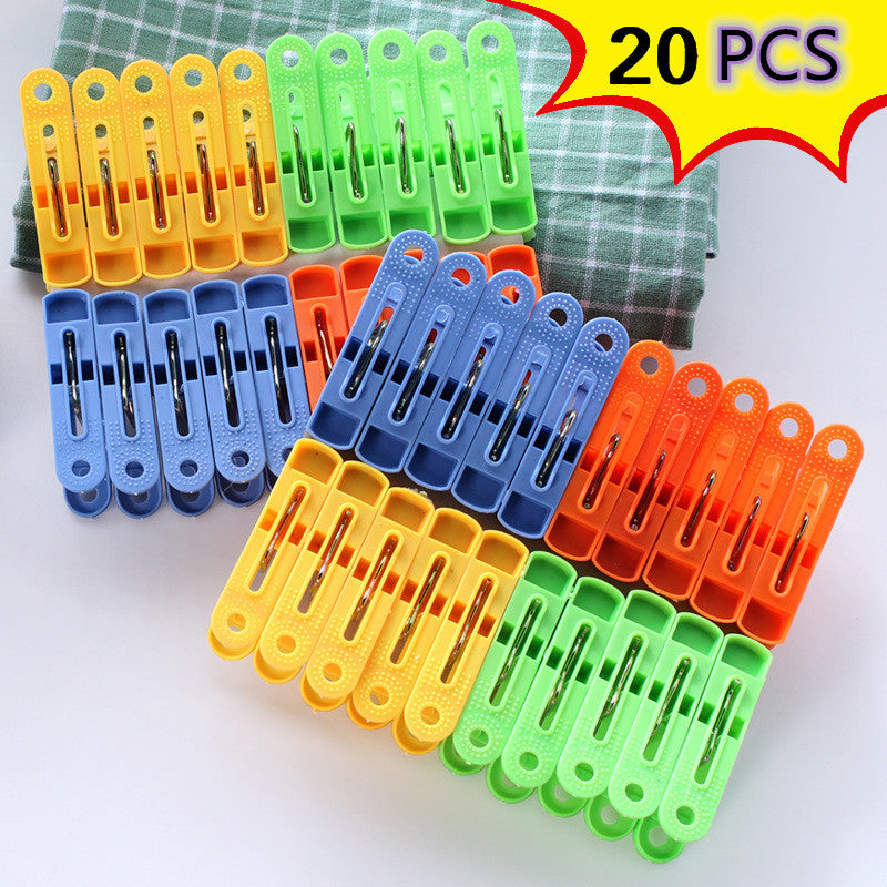 Plastic Windproof Clothespins For Clothes And Socks - Mubimart - Clothes Pins 