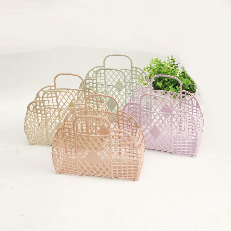 Plastic portable bath basket - Mubimart
