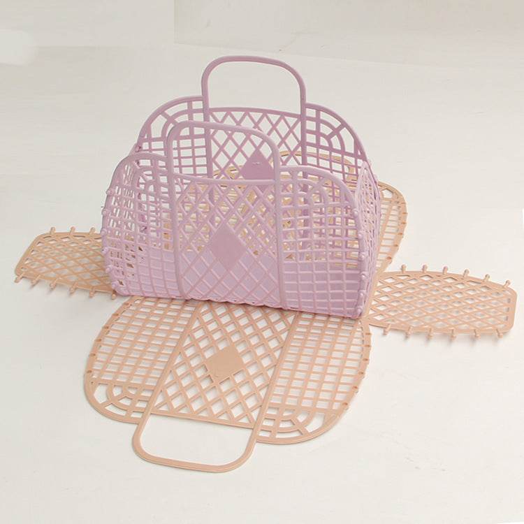 Plastic portable bath basket - Mubimart
