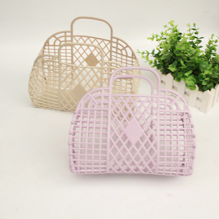 Plastic portable bath basket - Mubimart -  