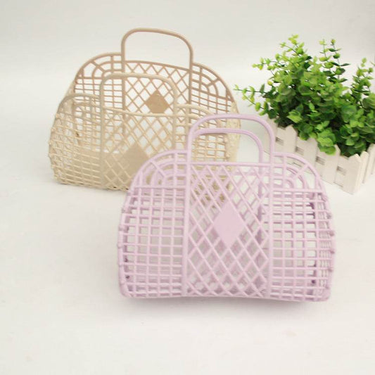Plastic portable bath basket - Mubimart