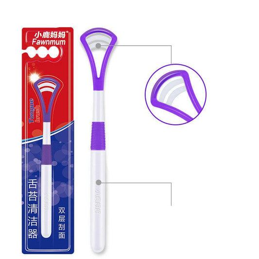Plastic tongue scraper - Mubimart