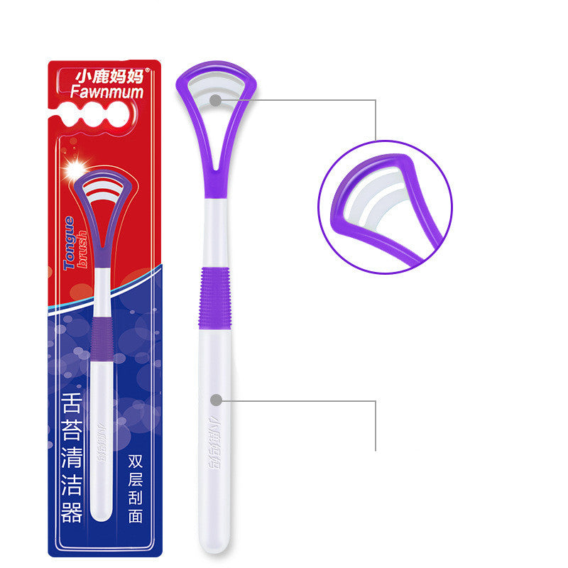 Plastic tongue scraper - Mubimart - Tongue scraper 