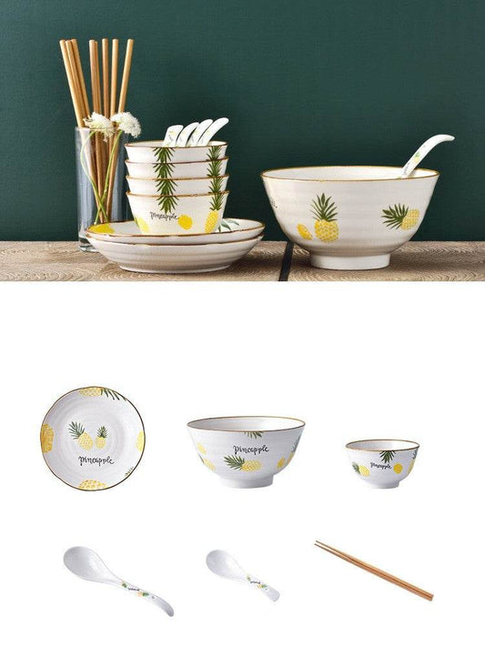 Plate Dish Plate Household Ceramic Dish Dinner Plate Net Celebrity Creative Square Plate Japanese Disc Tableware Set - Mubimart