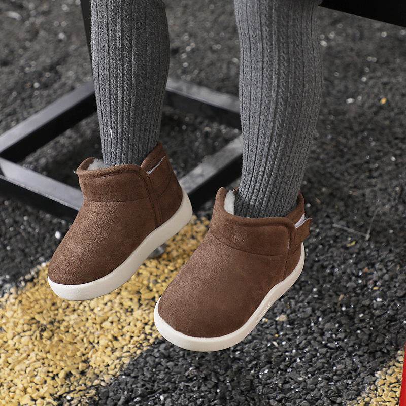 Plus velvet baby toddler shoes - Mubimart