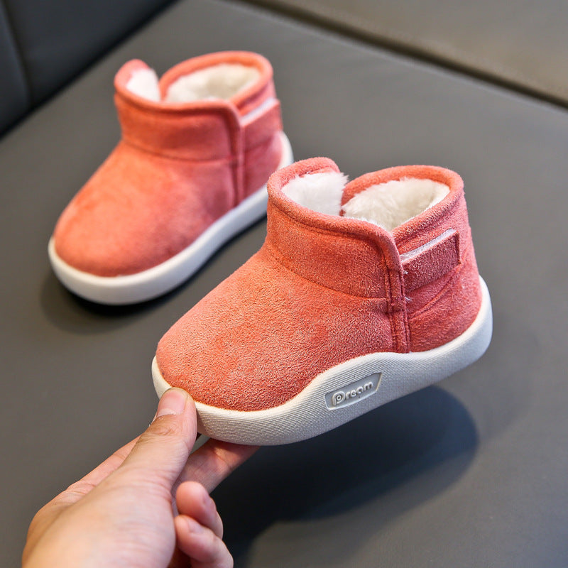 Plus velvet baby toddler shoes - Mubimart -  