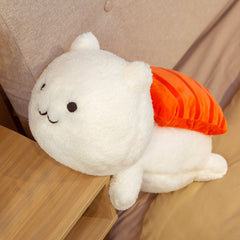 Plush Sushi Tuna Salmon Omelette Pillow Stuffed Fuzzy Toy Food Big Doll Sofa Decorative Kids SPY - Mubimart - Pillow 