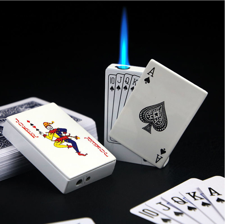 Poker Gas Lighters Poker Lighter Creative Gift Lighter Poker Lighter - Mubimart - Lighter 