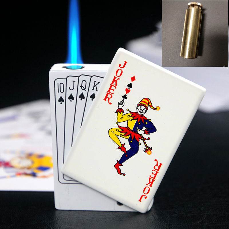 Poker Gas Lighters Poker Lighter Creative Gift Lighter Poker Lighter - Mubimart