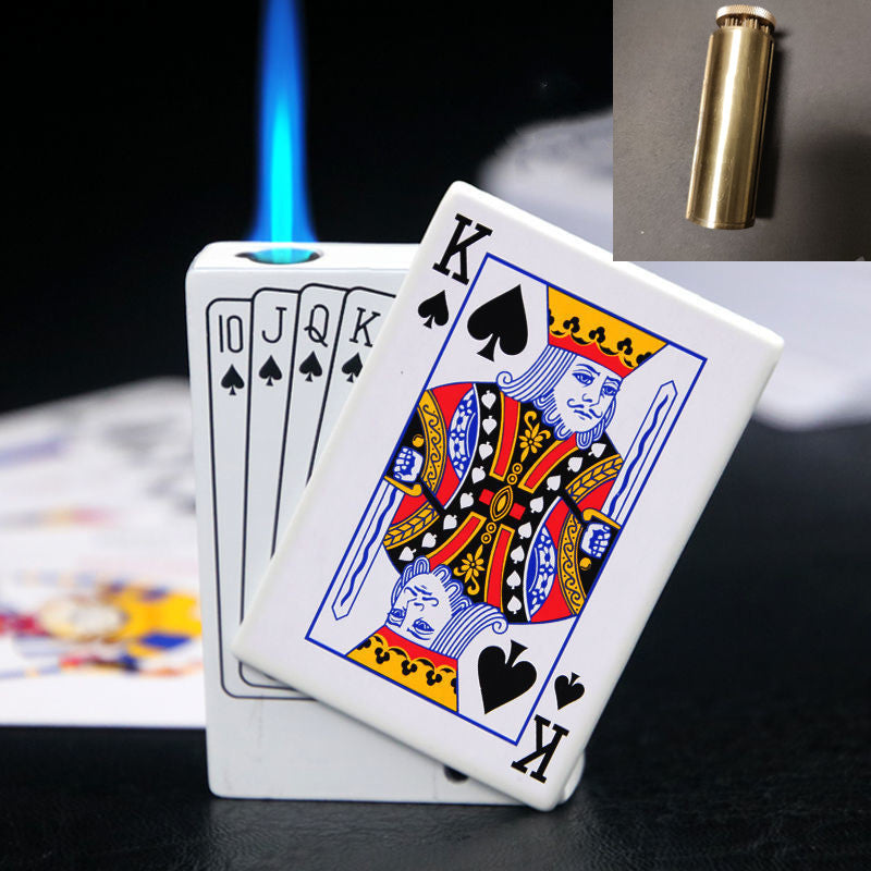 Poker Gas Lighters Poker Lighter Creative Gift Lighter Poker Lighter - Mubimart -  