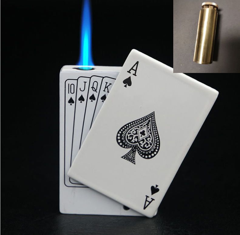 Poker Gas Lighters Poker Lighter Creative Gift Lighter Poker Lighter - Mubimart -  