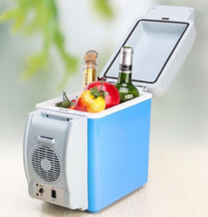 Portable 7.5L Mini Auto Fridge Car Refrigerator Multi-Function Home Cooler - Mubimart - Mini refrigerators 