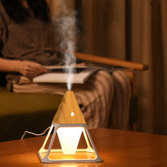 Portable Air Humidifier Night Light USB Cool Mist Maker Purifier Aromatherapy Aroma Essential Oil Diffuser - Mubimart -  