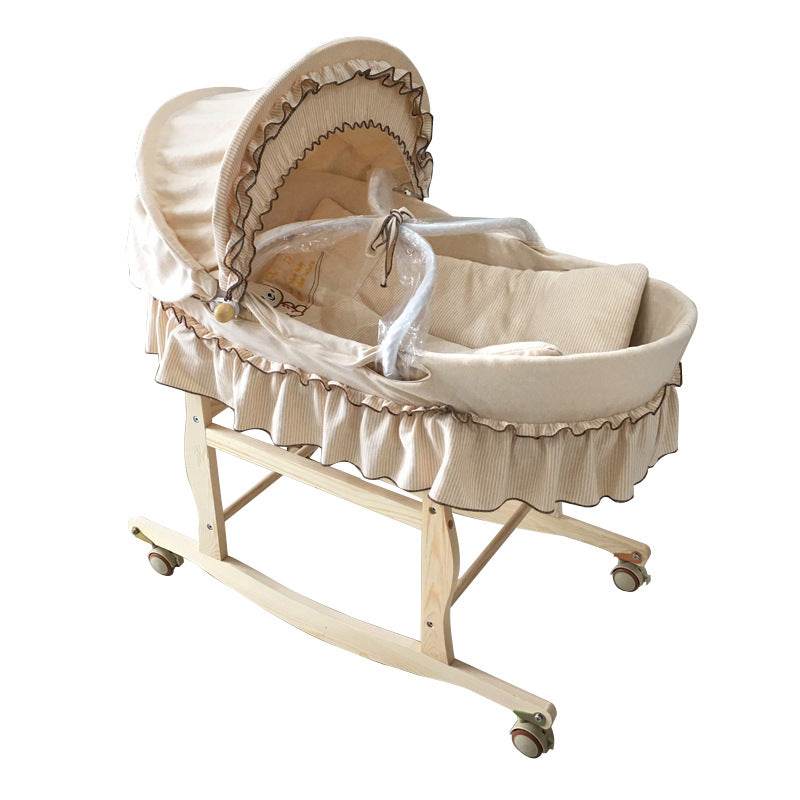 Portable Baby Basket Woven Crib - Mubimart