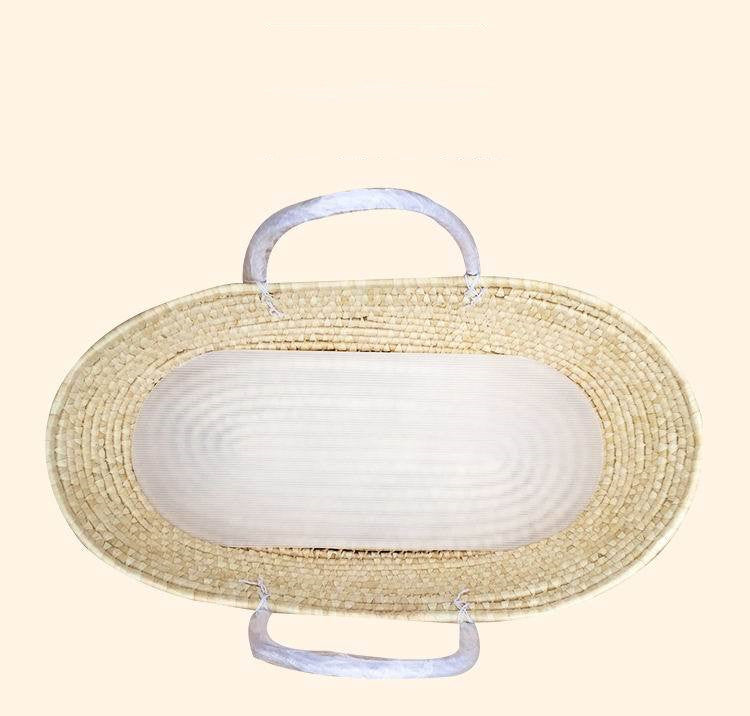 Portable Baby Basket Woven Crib - Mubimart -  