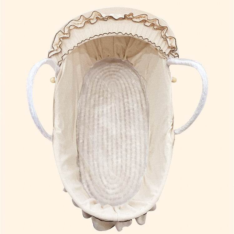 Portable Baby Basket Woven Crib - Mubimart