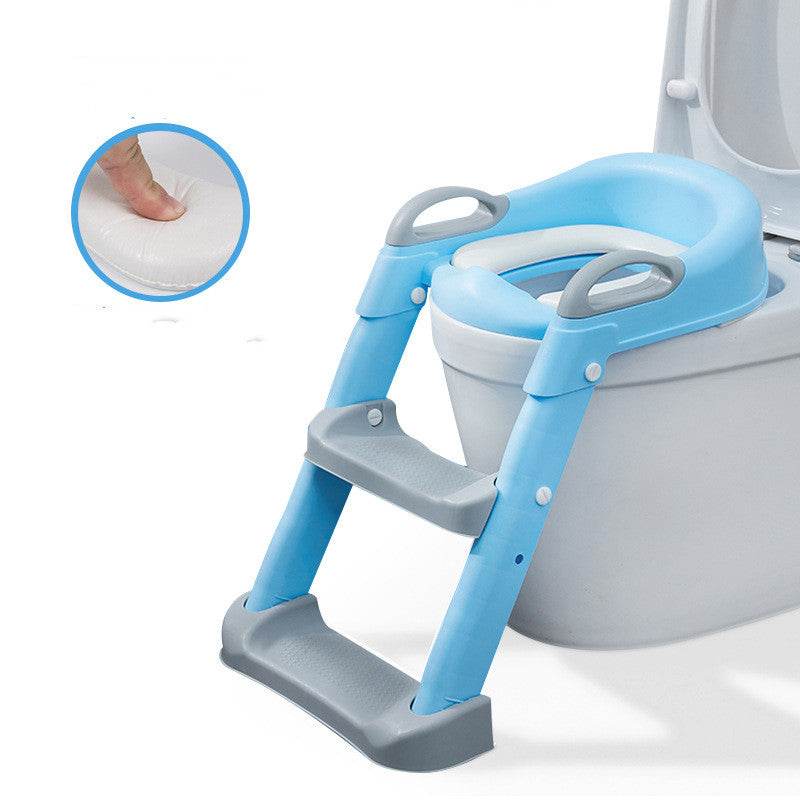 Portable Baby Toilet Ladder Plastic Child Stair Handrail Toilet Seat Auxiliary Children'S Toilet - Mubimart
