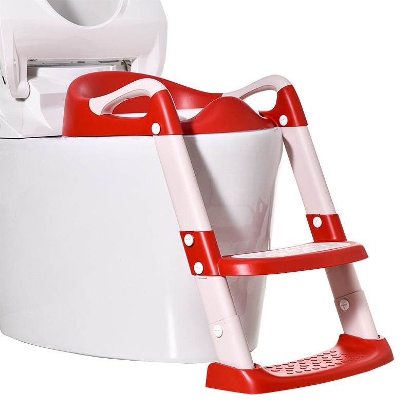 Portable Baby Toilet Ladder Plastic Child Stair Handrail Toilet Seat Auxiliary Children'S Toilet - Mubimart