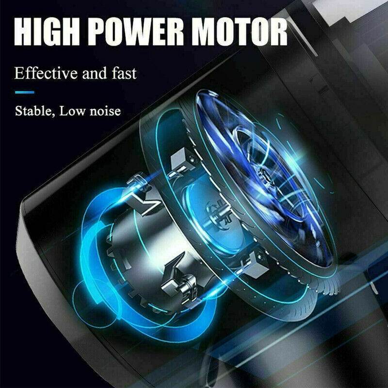 Portable Car Vacuum Cleaner, Handheld Vacuum High Power Cordless, Hand Vacuum Rechargeable Easy To Clean Car Interior, Desktop, Sofa, Keyboard, Drawer And Crevices, Small Spaces - Mubimart